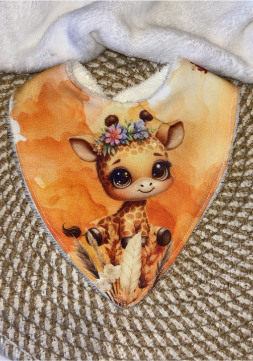 Coffret bavoir girafe