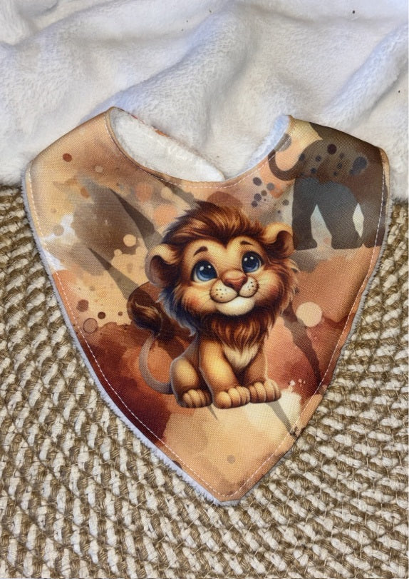 coffret bavoirs lion