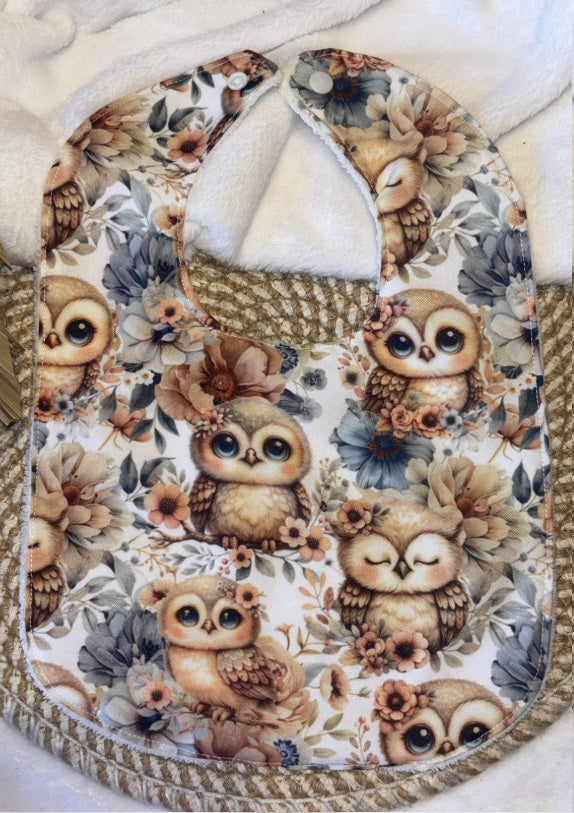 Coffret bavoirs chouette
