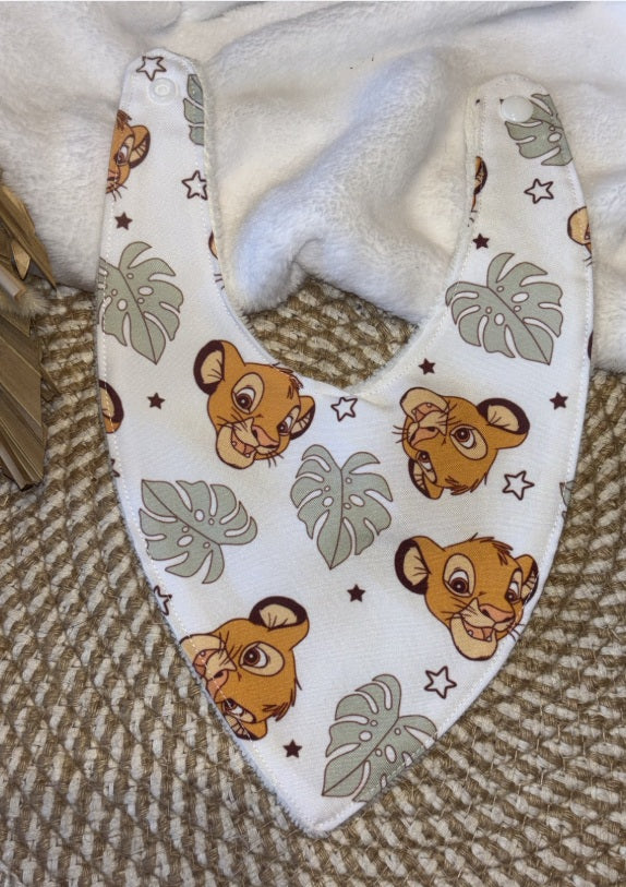Bavoir bandana simba