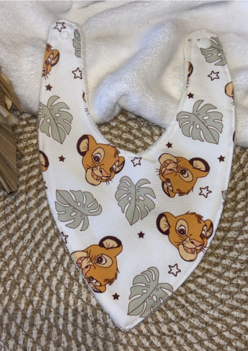 Bavoir bandana simba
