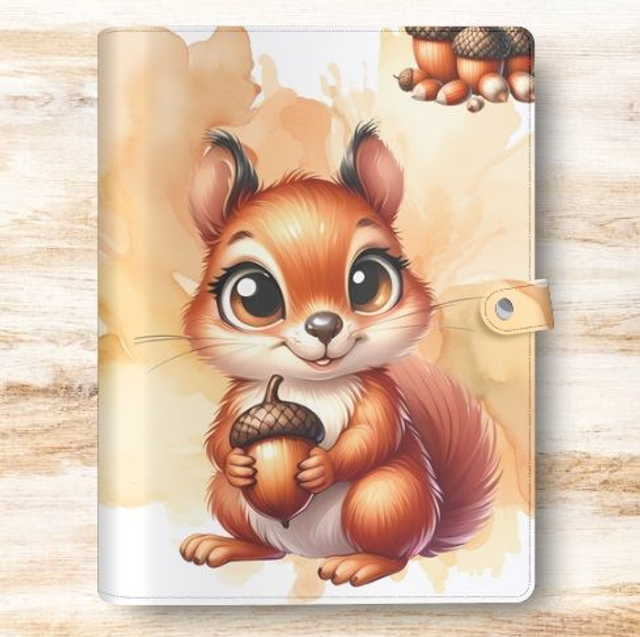 protège carnet de santé ecureuil