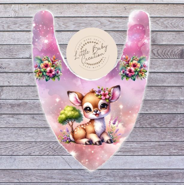 Bavoir bandana biche